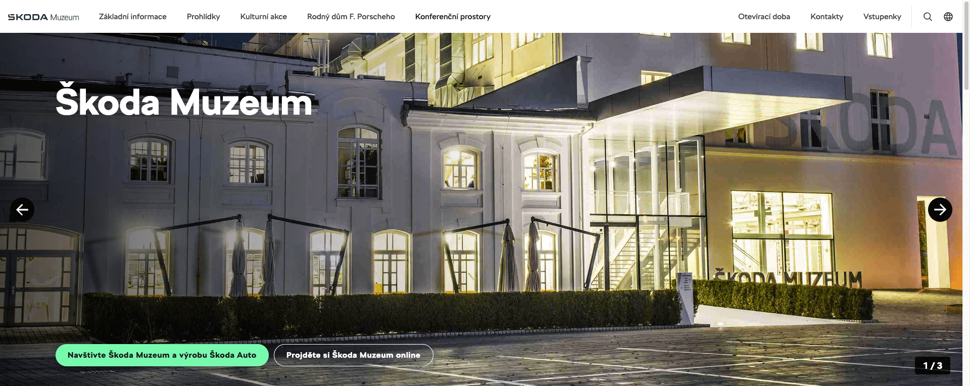 skoda muzeum oficialni web  1